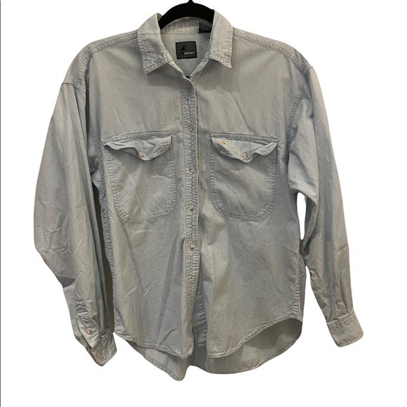 Vintage Liz Claiborne Denim Shirt Men Medium 
Condition 8/10 - Picture 1 of 10